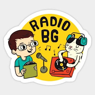 Radio BG - Logo #1 Sticker